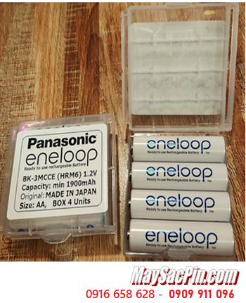 Panasonic Eneloop BK-3MCCE Pin sạc AA1900mAh 1.2v chính hãng _Xuất xứ Nhật (Hộp 4viên)/B.hành 6tháng